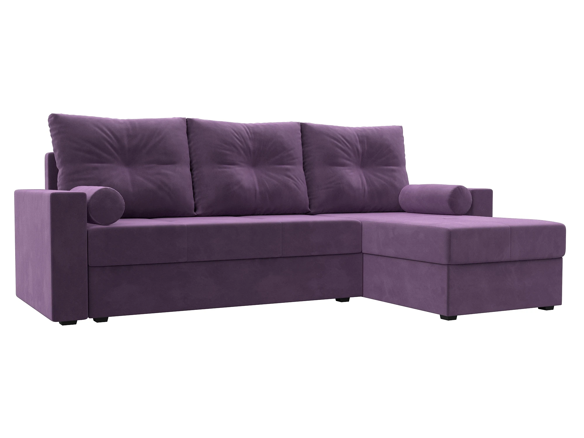 Угловой диван фиолетовый Верона Лайт Дизайн 9