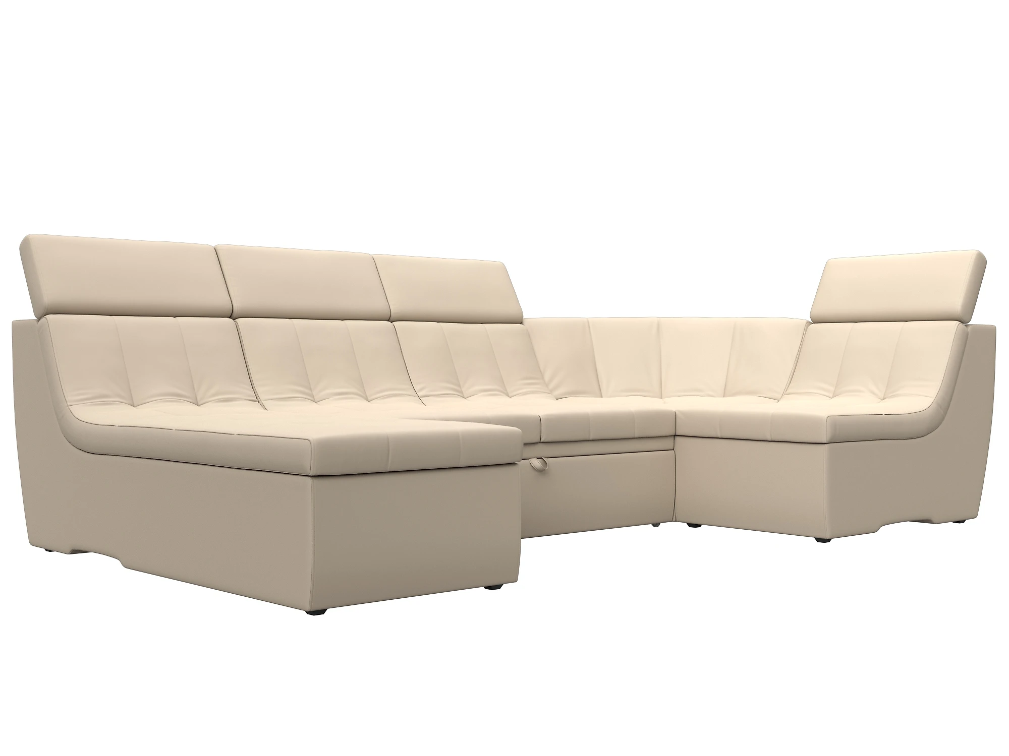 Модульный кожаный диван  Холидей Люкс-П Дизайн 9