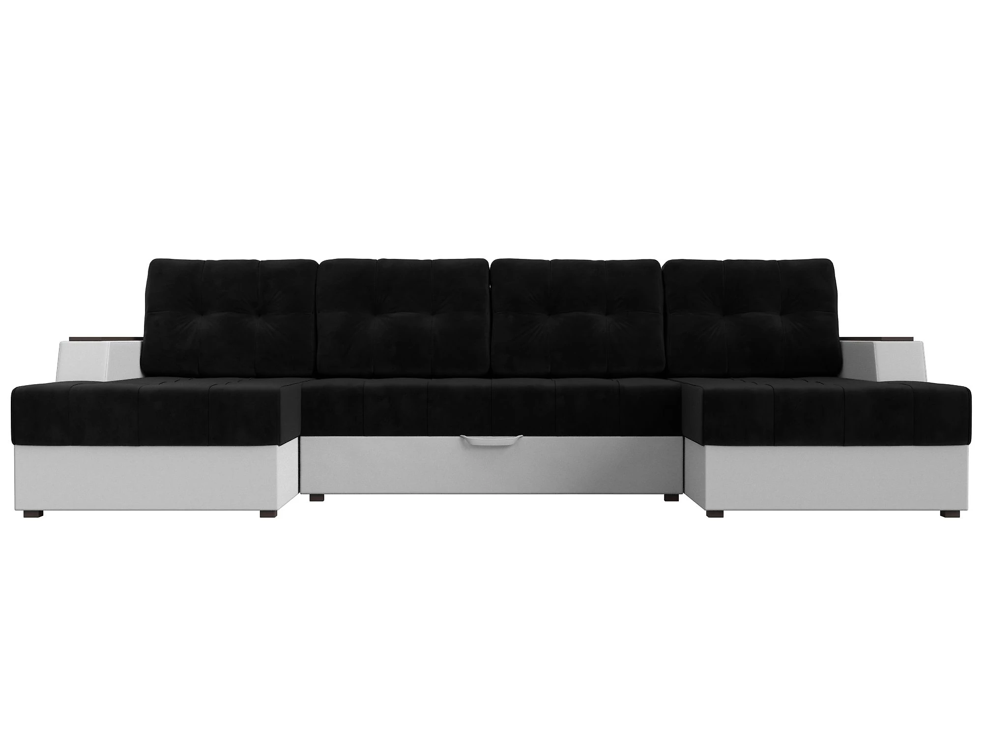  угловой диван с оттоманкой Эмир-П Плюш Дизайн 25
