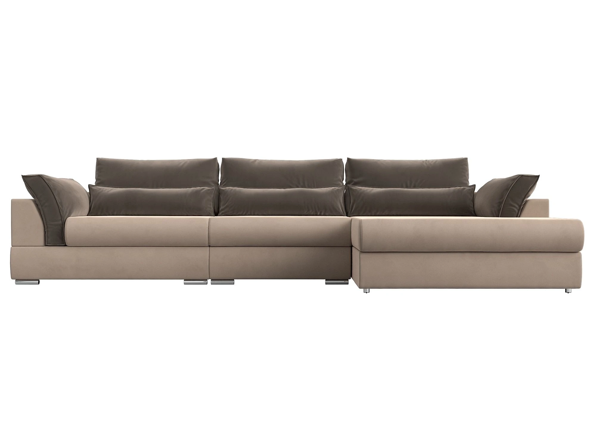 Угловой диван с ящиком для белья Пекин Лонг Плюш Дизайн 4