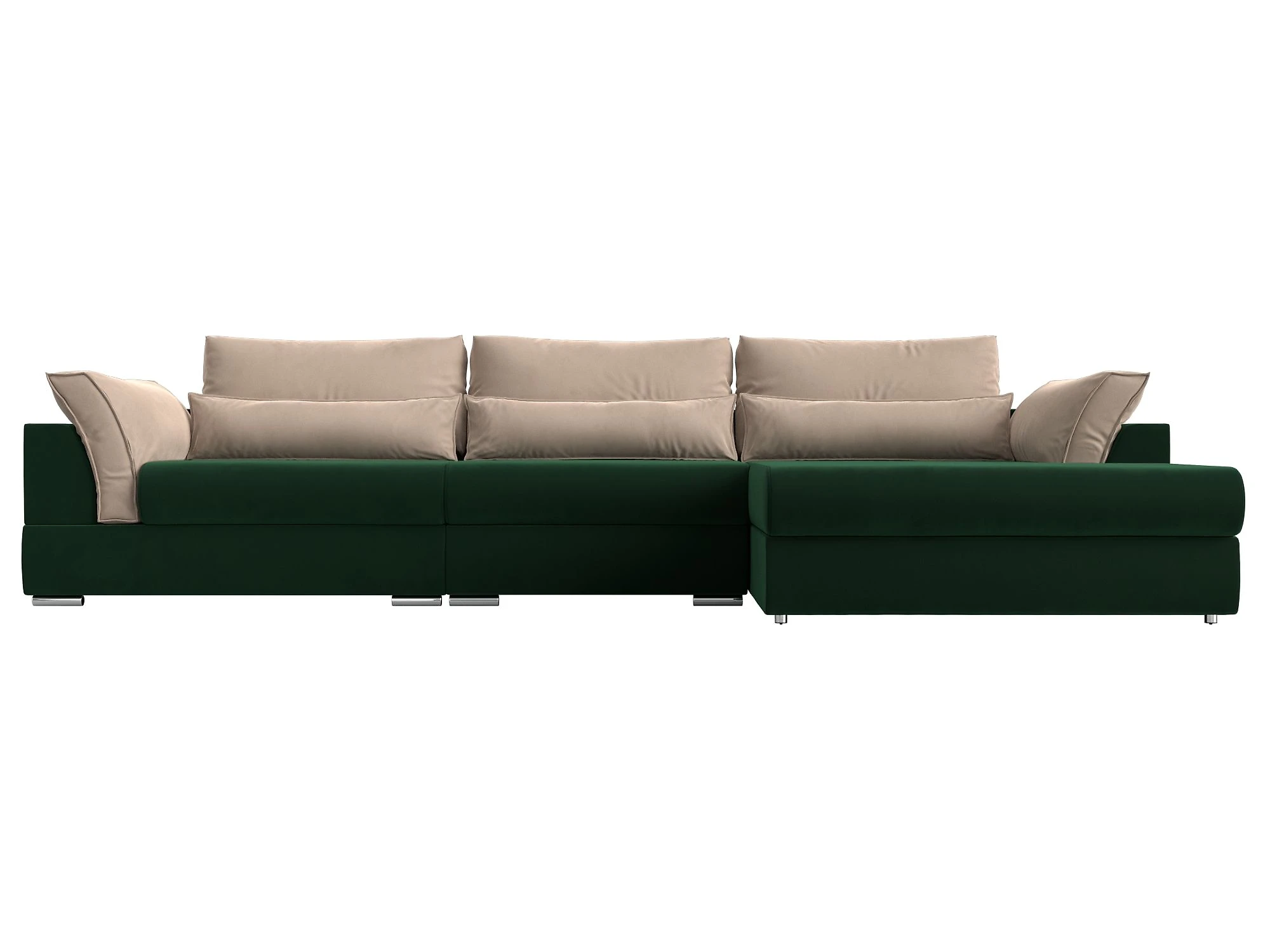 Угловой диван с ящиком для белья Пекин Лонг Плюш Дизайн 10