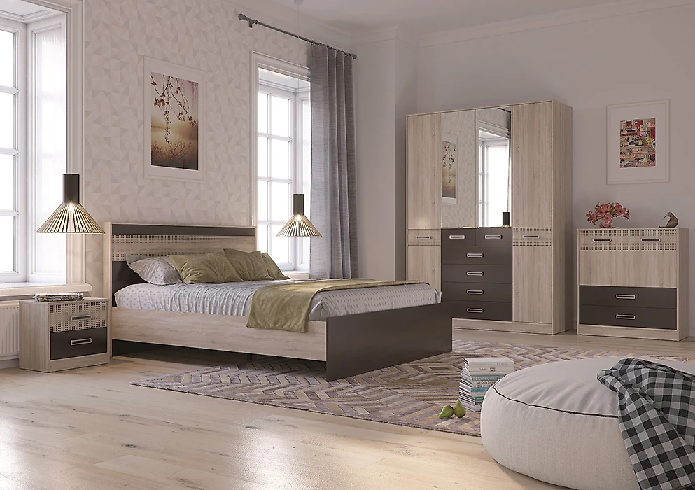 кровать в стиле минимализм Румба Сонома