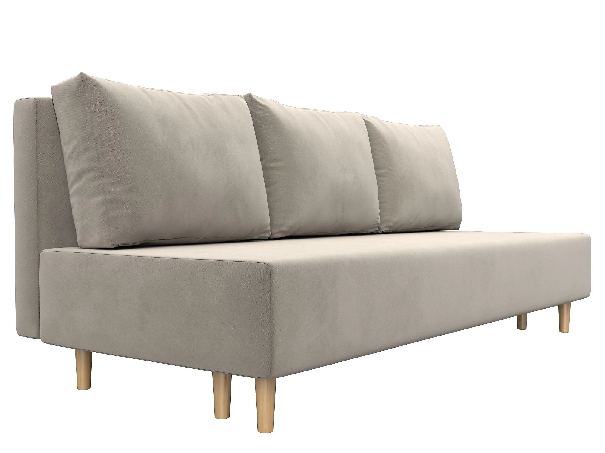 Бежевый прямой диван Лига-033 Дизайн 2