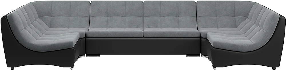 Тканевый диван Монреаль-3 Плюш Графит