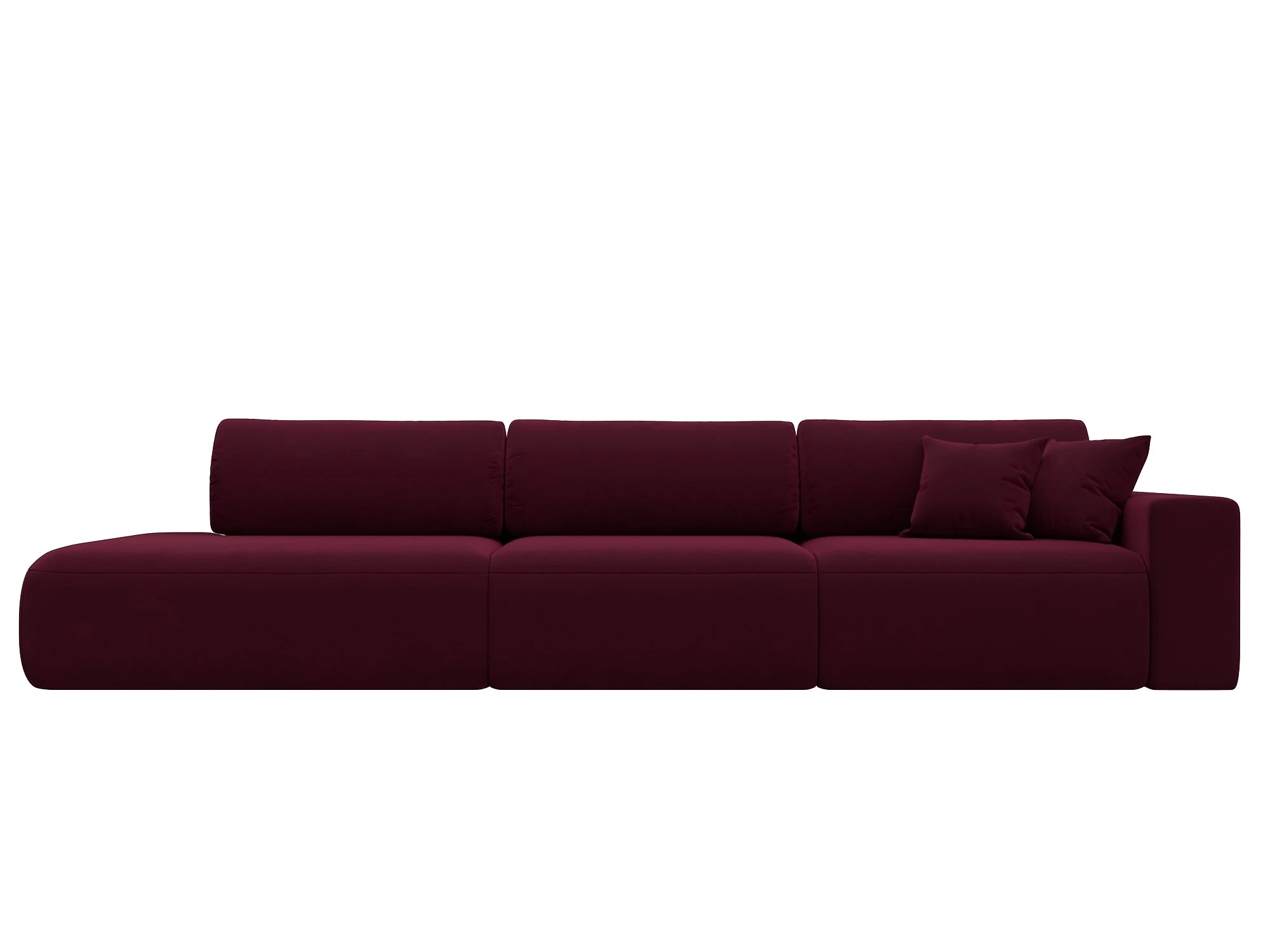 Красный диван Лига-036 Модерн Лонг Дизайн 6