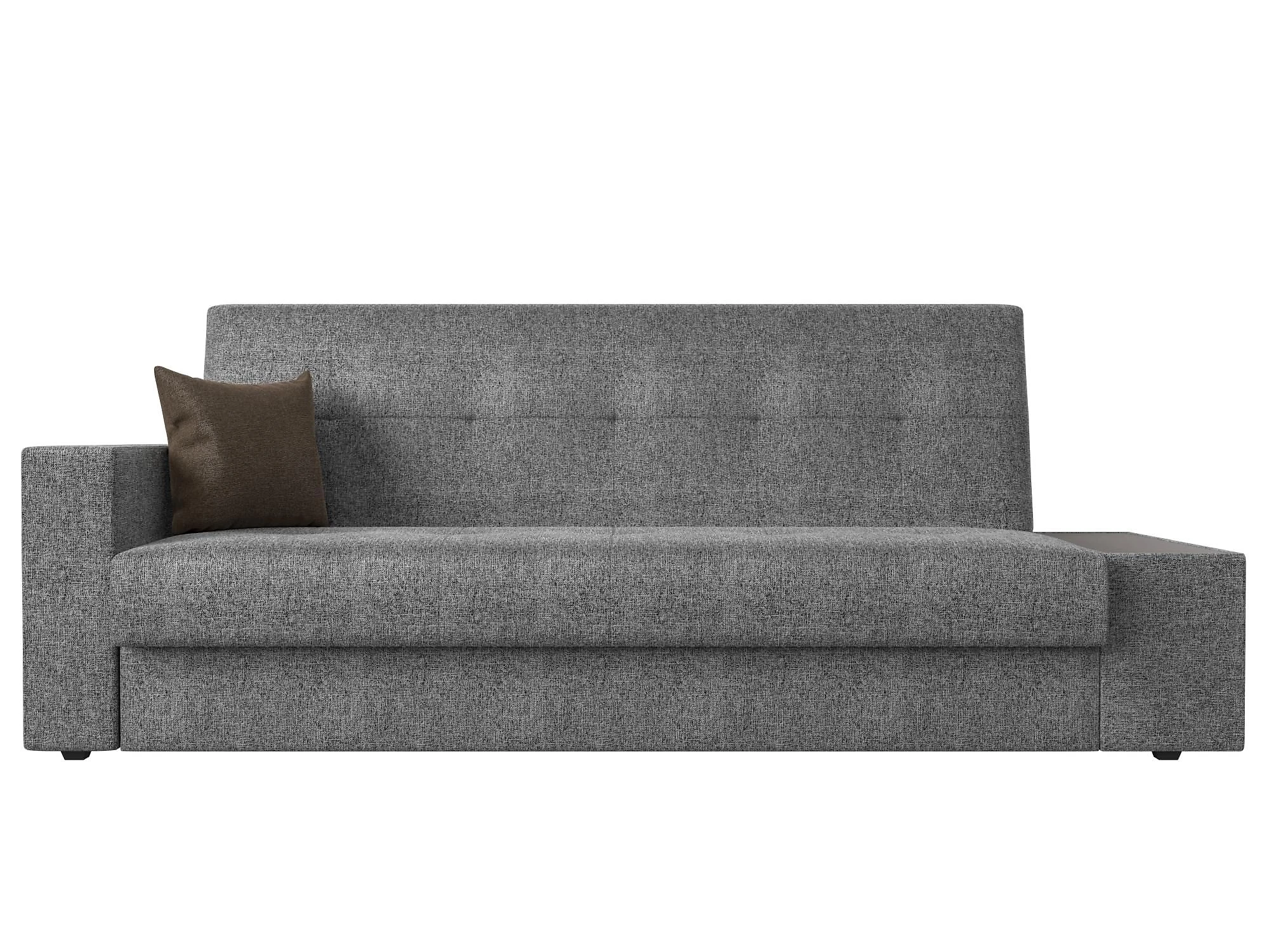 Прямой диван серого цвета Лига-020 Кантри Дизайн 12 книжка