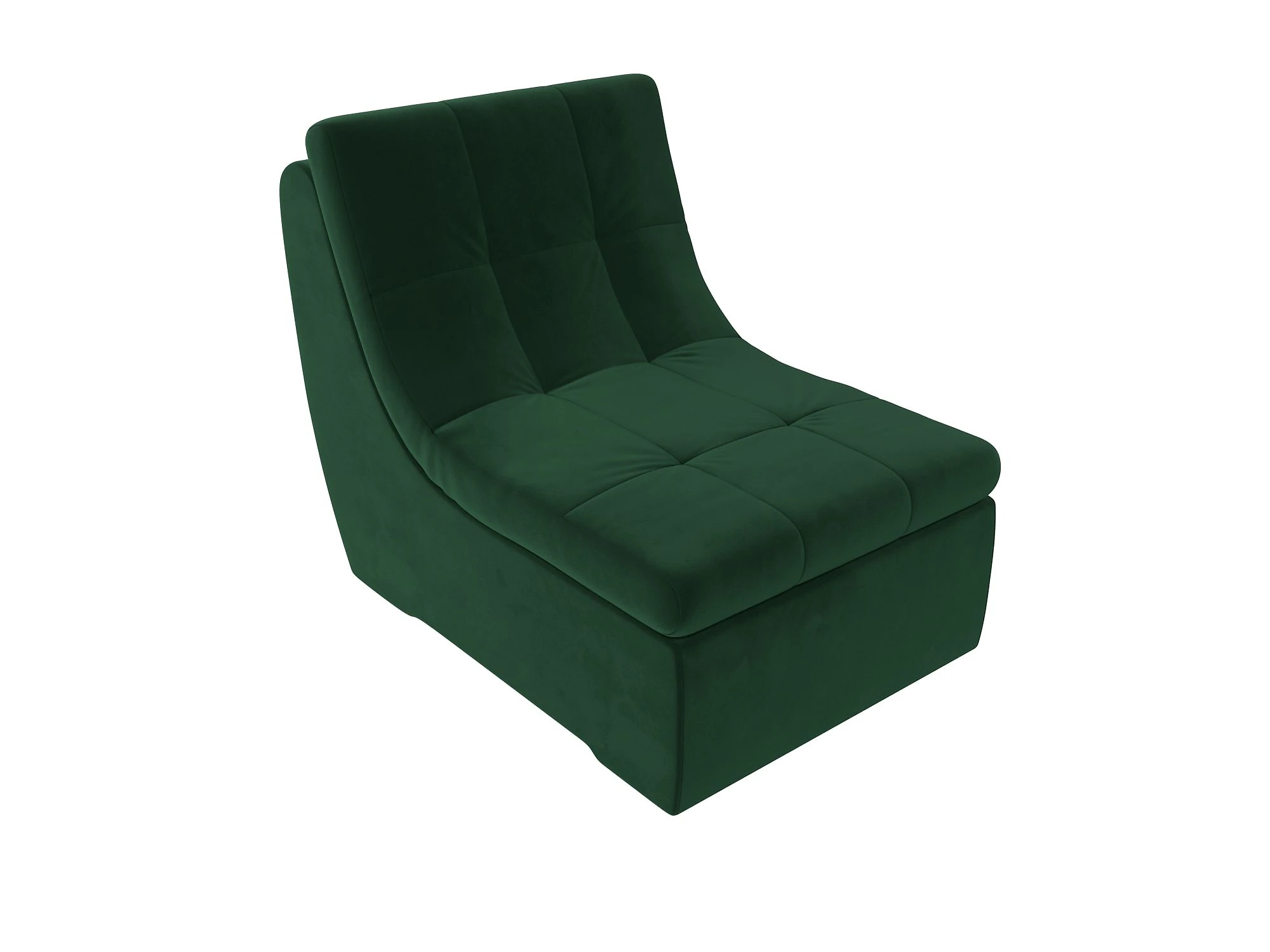 Зелёное кресло Холидей Плюш Грин