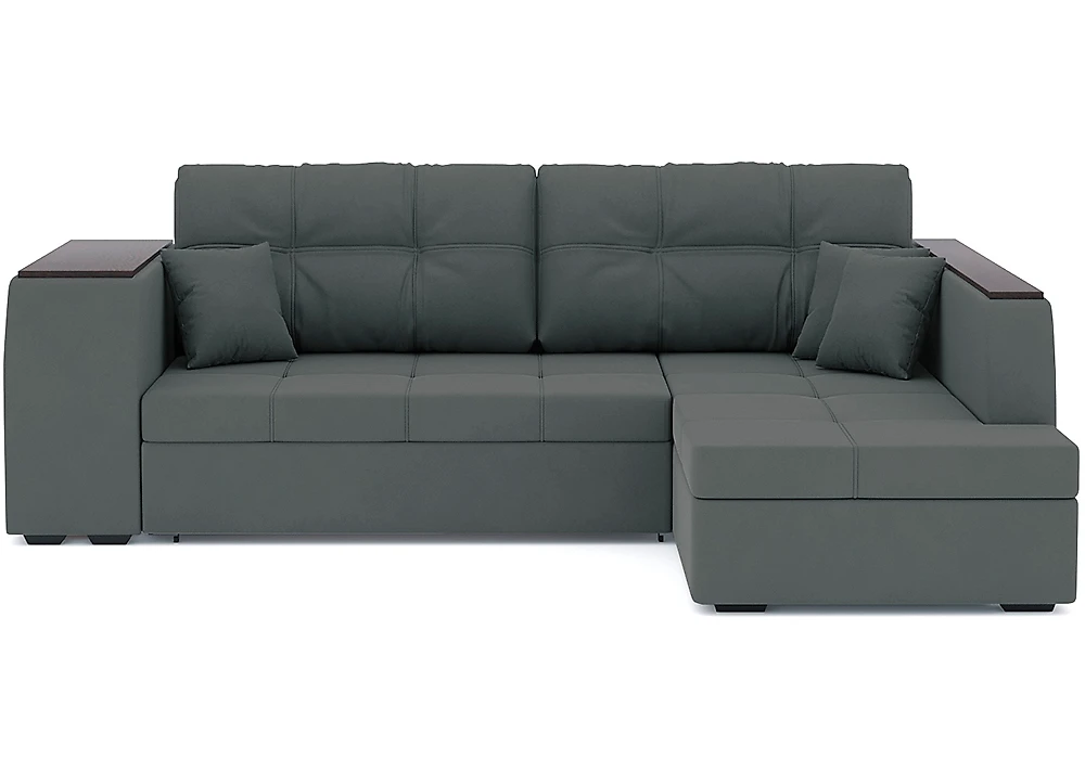 Угловой диван с ящиком для белья Брюссель Плюш Дизайн 3