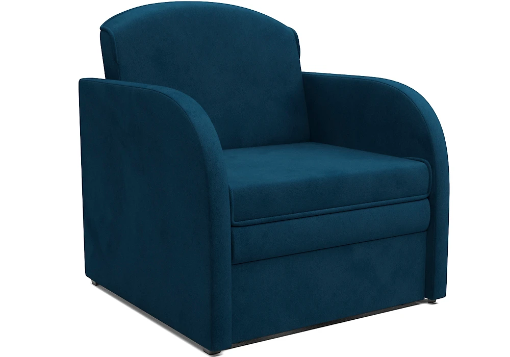 Узкое кресло Малютка Темно-Синий