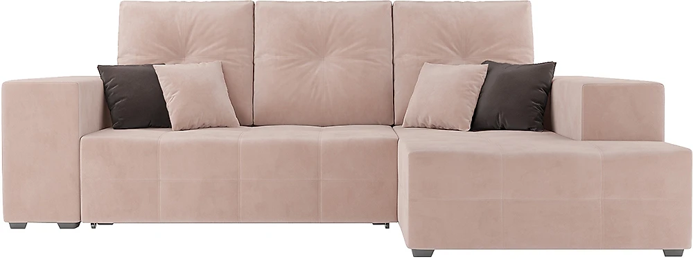 Угловой диван для ежедневного сна Монреаль Кордрой Беж