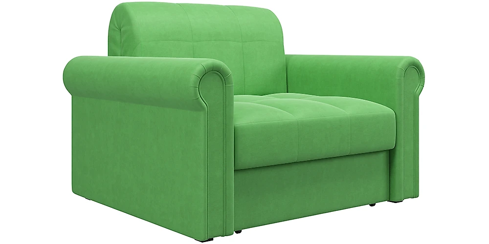 Зелёное кресло Палермо Плюш Грин