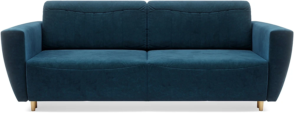 Синий прямой диван Прима Дизайн 3