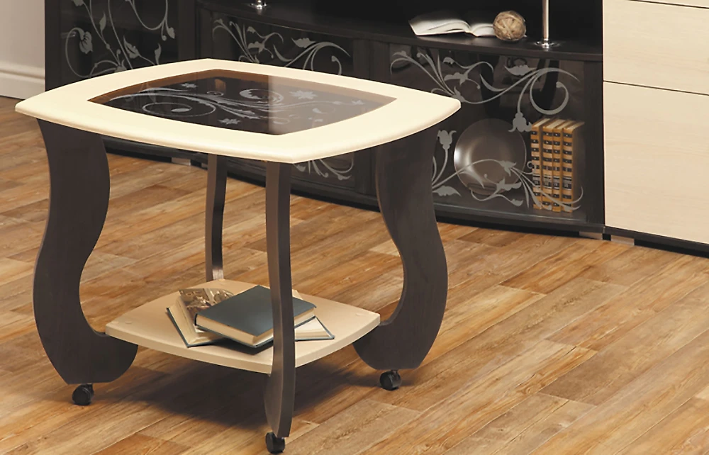 Журнальный стол  Сатурн-М01 Венге с рисунком