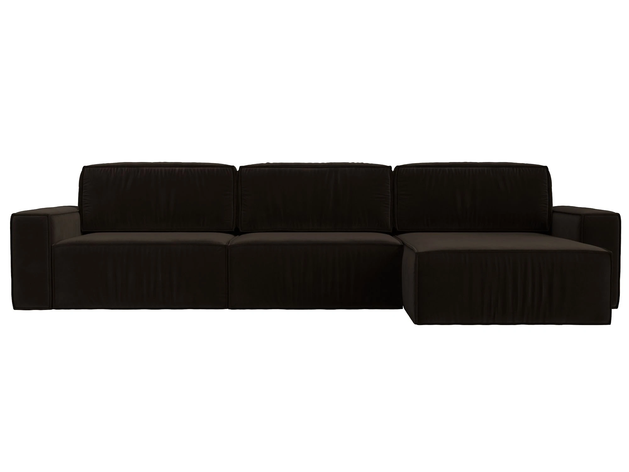 Угловой диван с независимым пружинным блоком Прага Классик лонг Дизайн 6