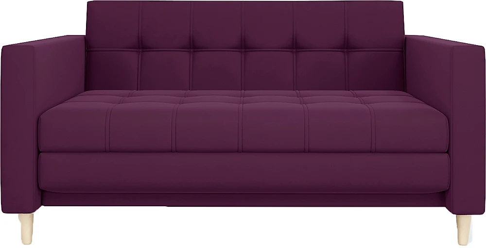 Фиолетовый диван аккордеон Квадро Плюш Дизайн-3