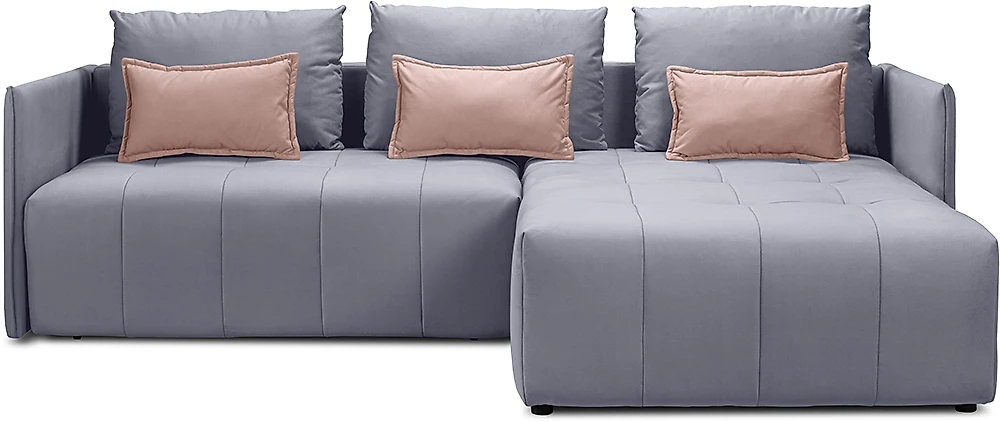Угловой диван с независимым пружинным блоком Чилетти Грей
