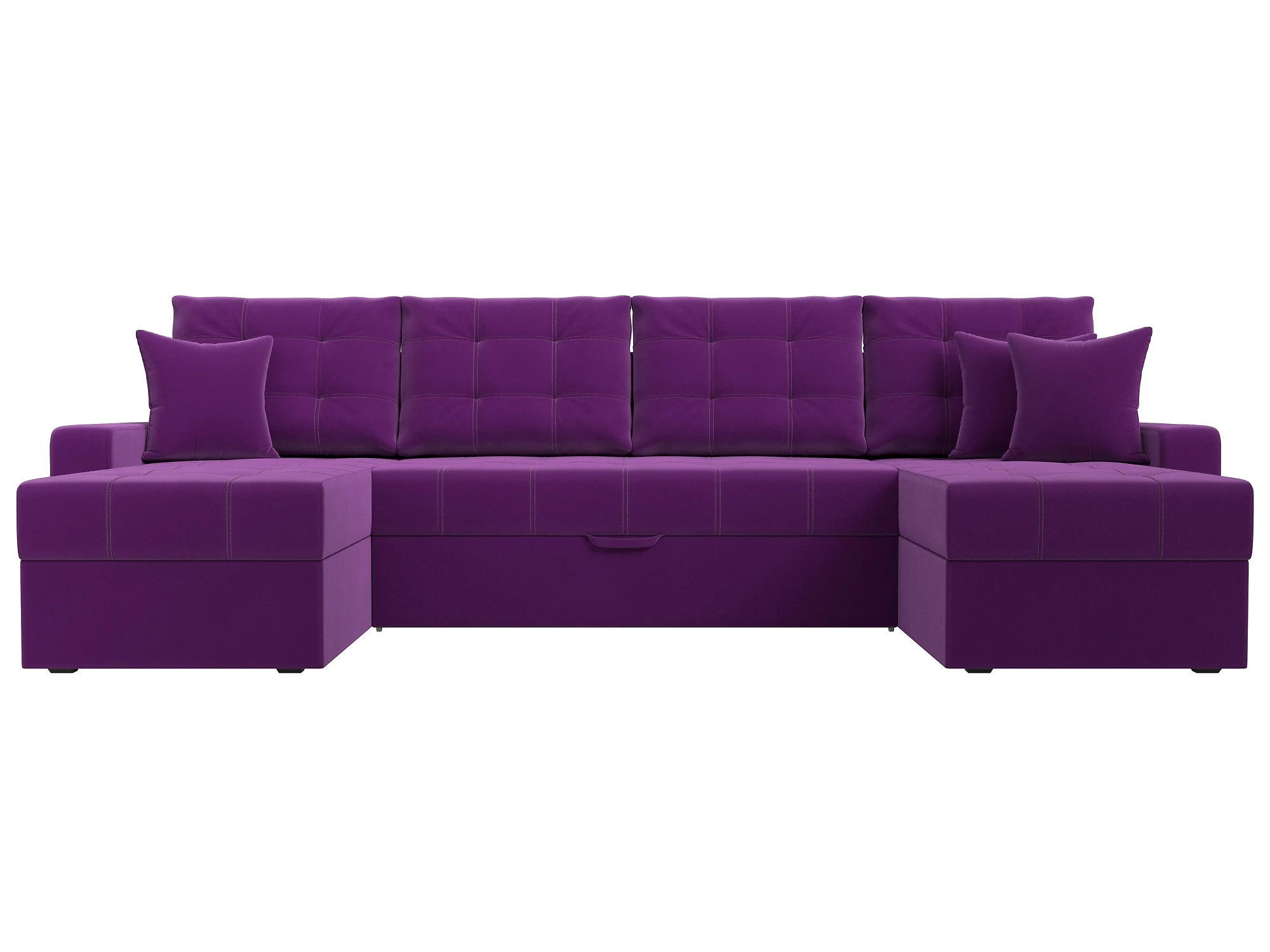 Диван с поднимающимися подушками Ливерпуль-П Фиолет