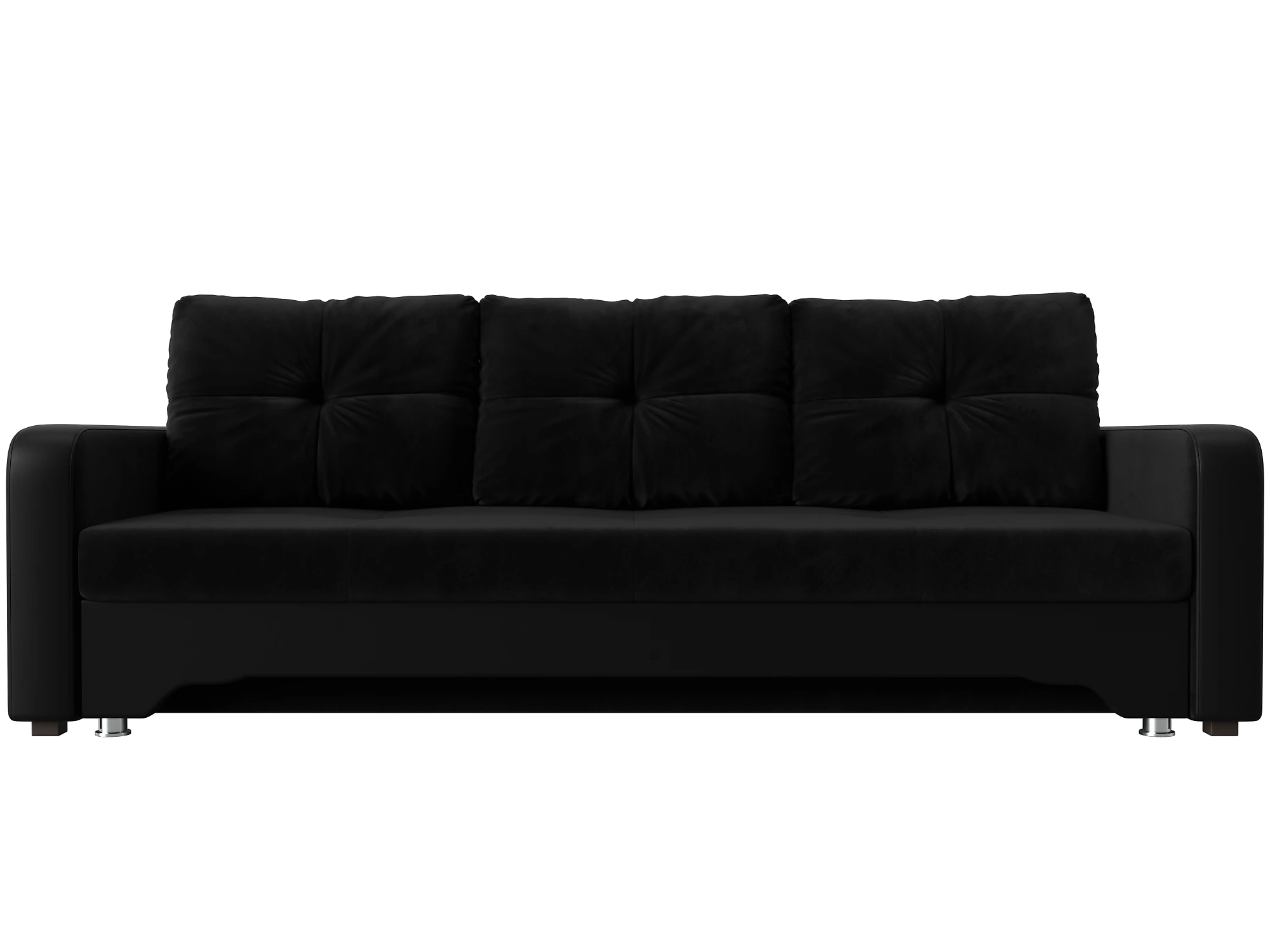 Прямой кожаный диван Ник-3 Плюш Дизайн 8