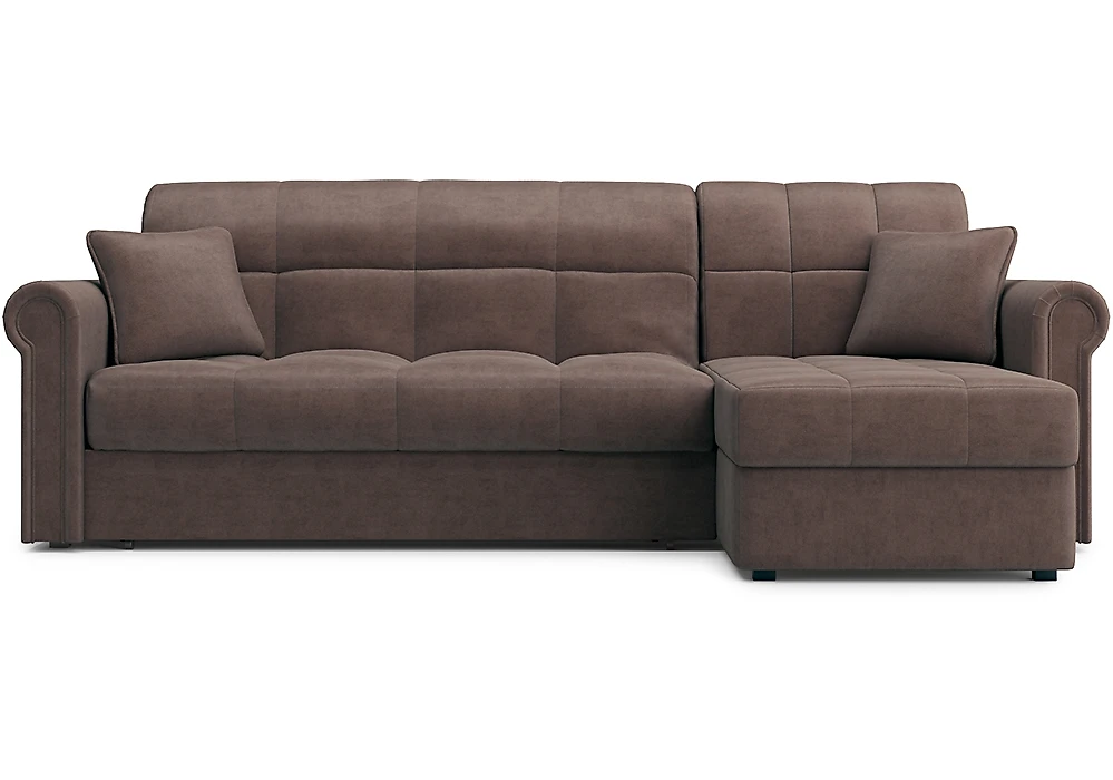 Угловой диван с механизмом аккордеон Мадрид с оттоманкой Дизайн 3