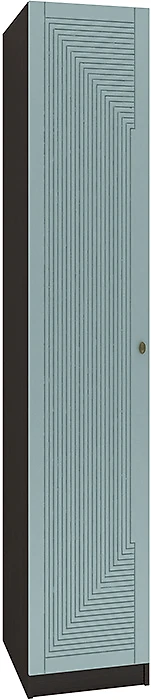 Синий распашной шкаф Фараон П-1 Дизайн-3