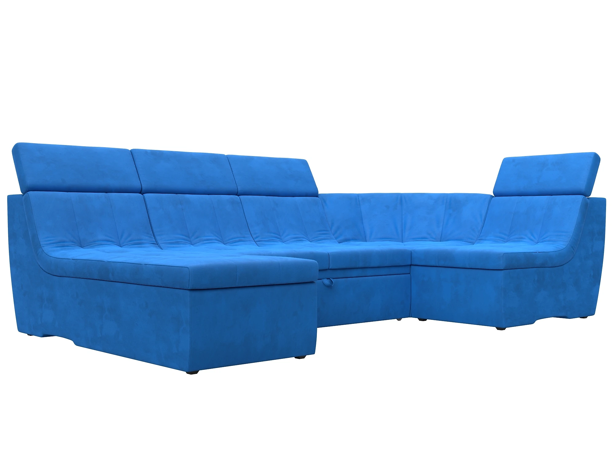  угловой диван с оттоманкой Холидей Люкс-П Плюш Дизайн 3