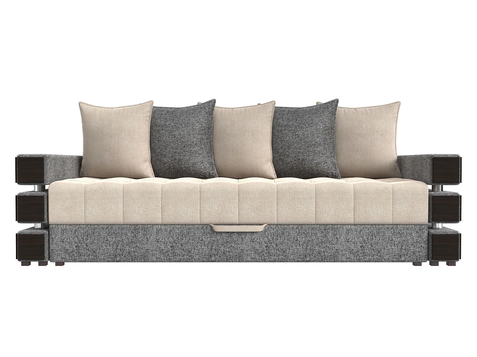 Прямой диван серого цвета Венеция Кантри Дизайн 8