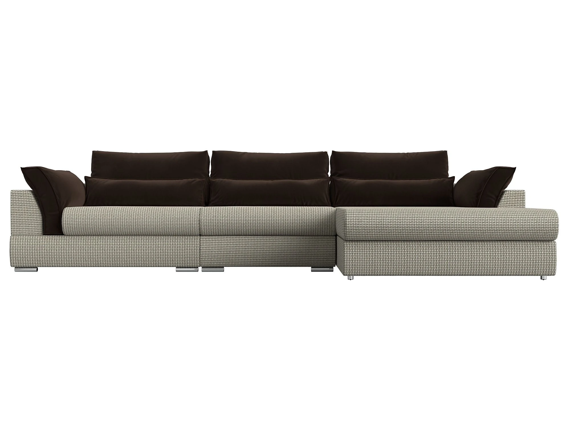  угловой диван из рогожки Пекин Лонг Дизайн 26