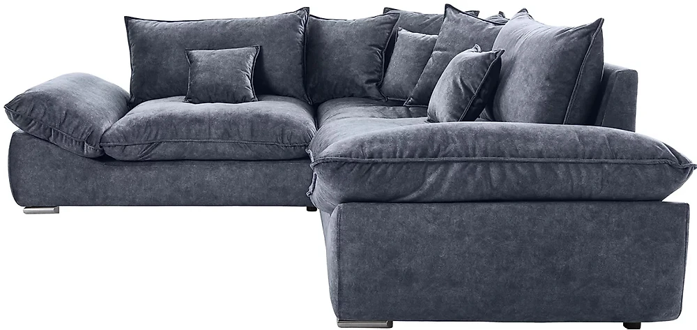 Угловой диван из велюра Гелиус Дизайн 4