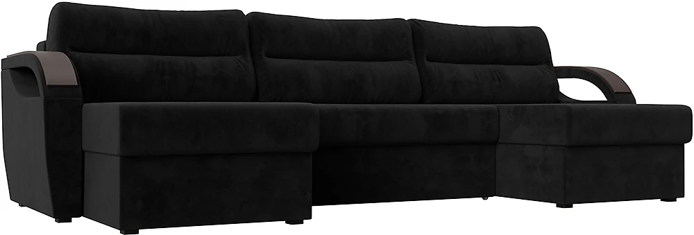 Угловой диван из велюра Форсайт Плюш 8