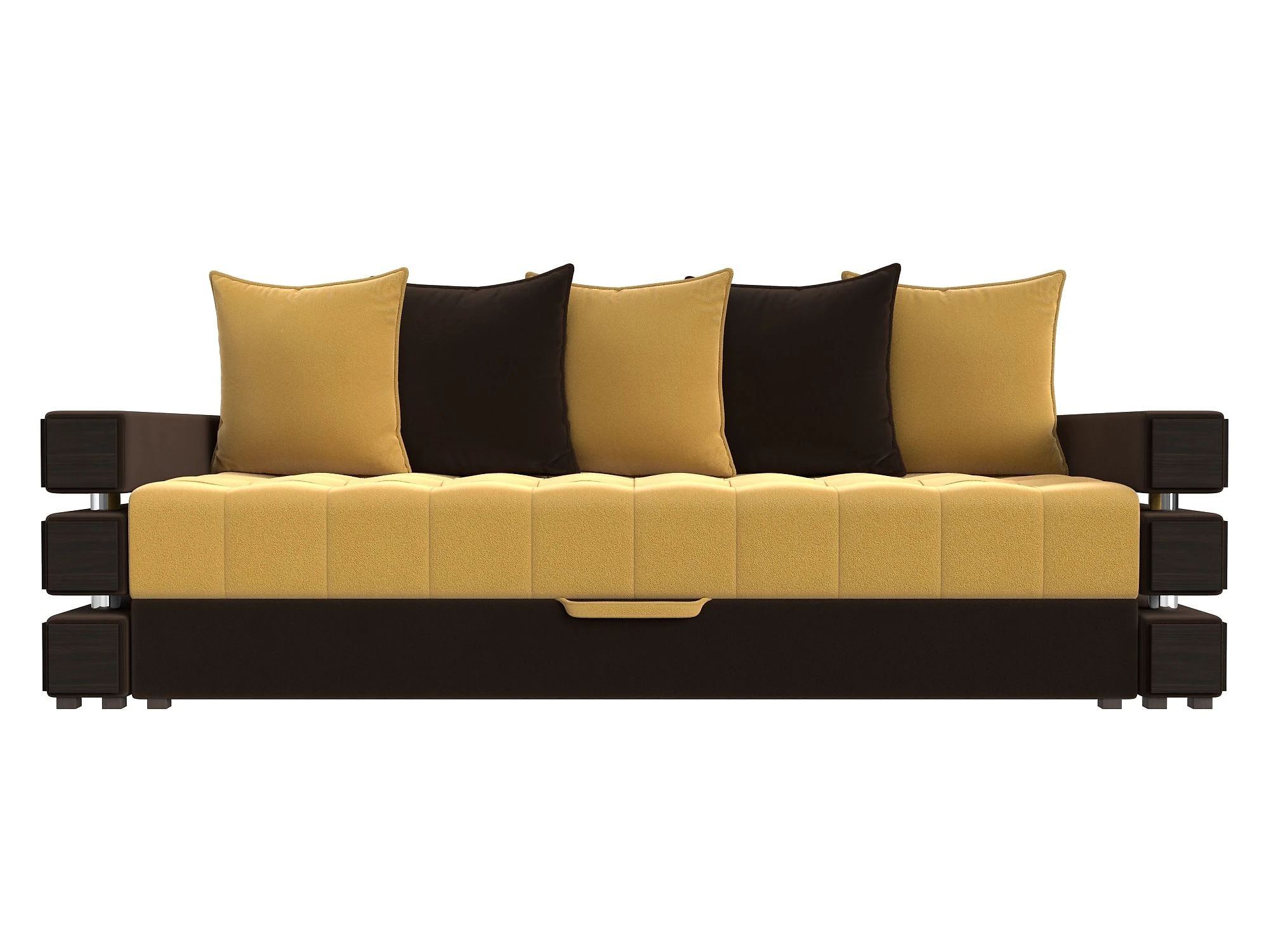 Жёлтый прямой диван Венеция Дизайн 21