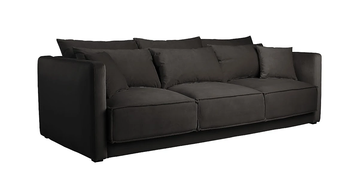 Прямой диван серого цвета Vision-C 2121,3,3