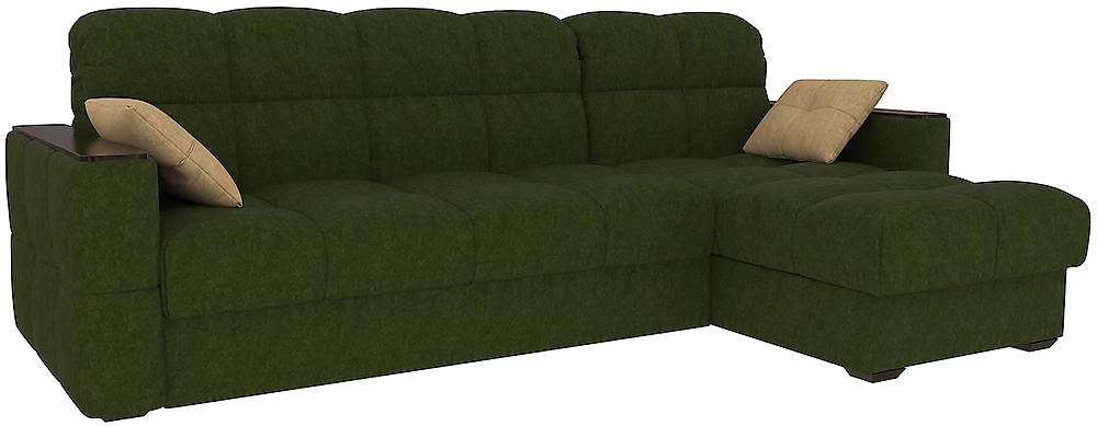 угловой диван с металлическим каркасом Тахко-СП Плюш Свамп