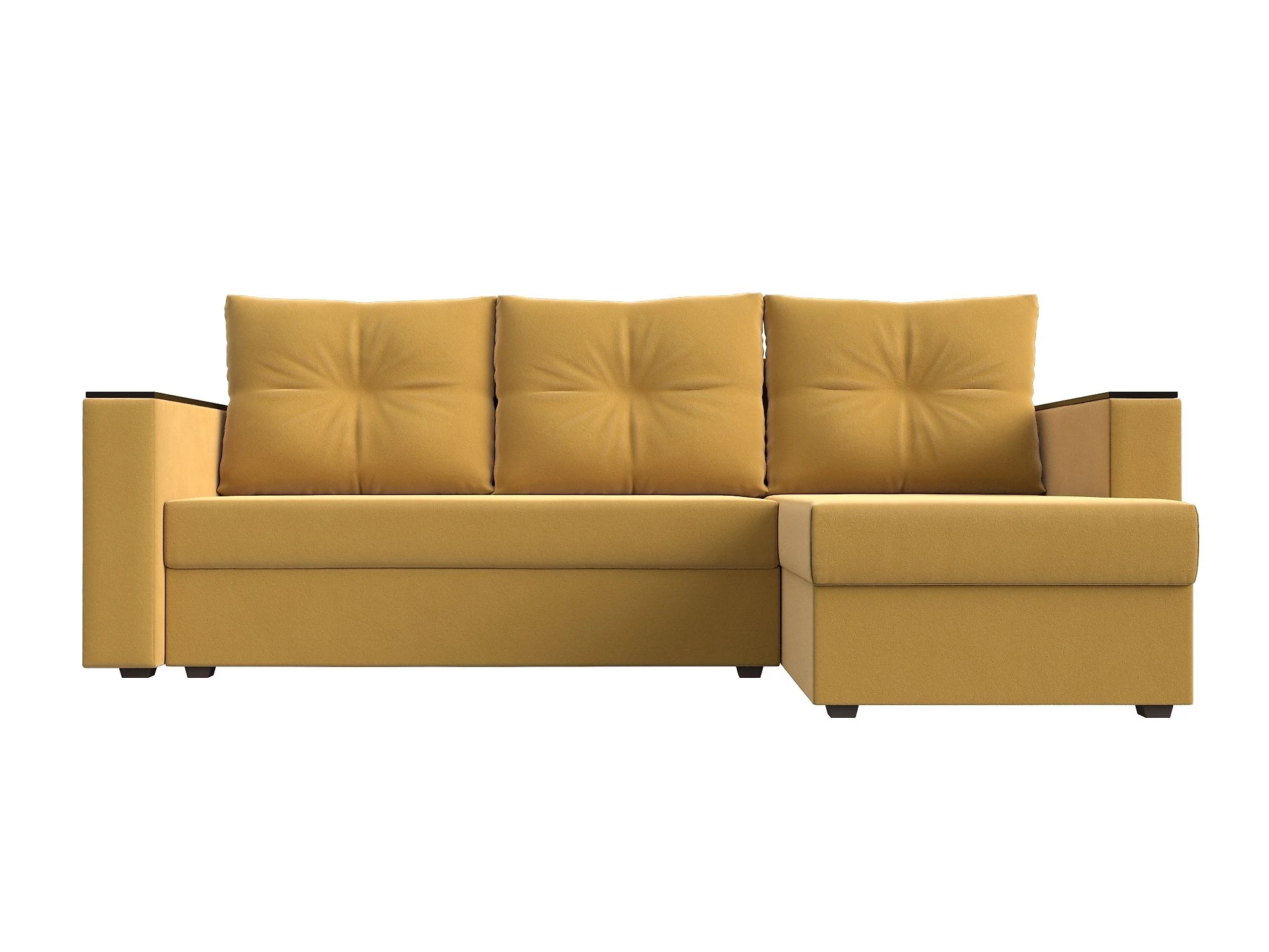 Угловой диван с полкой Атланта Лайт без стола Дизайн 3