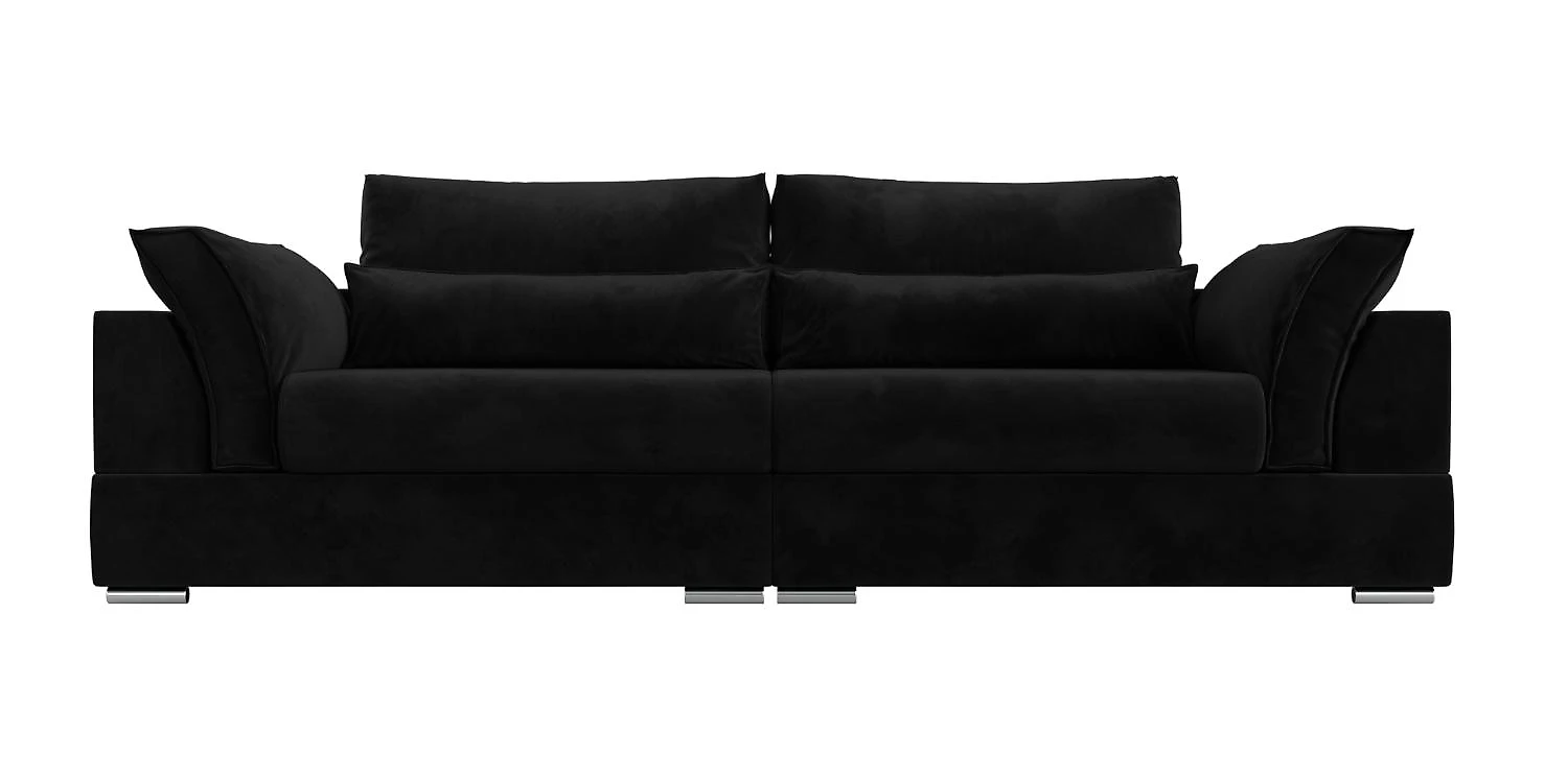 Черный диван еврокнижка Пекин Плюш Дизайн 8