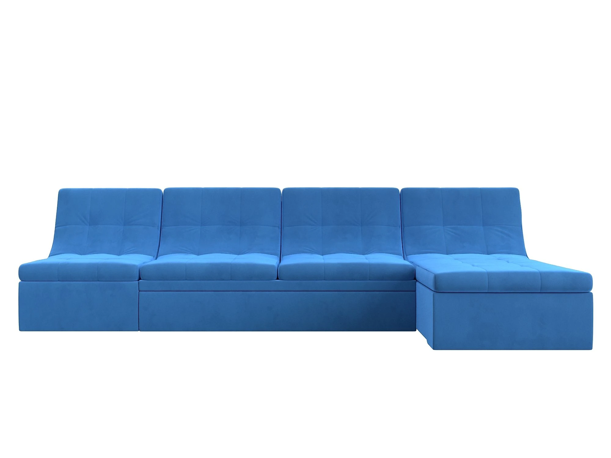 Угловой диван с канапе Холидей Плюш Дизайн 6