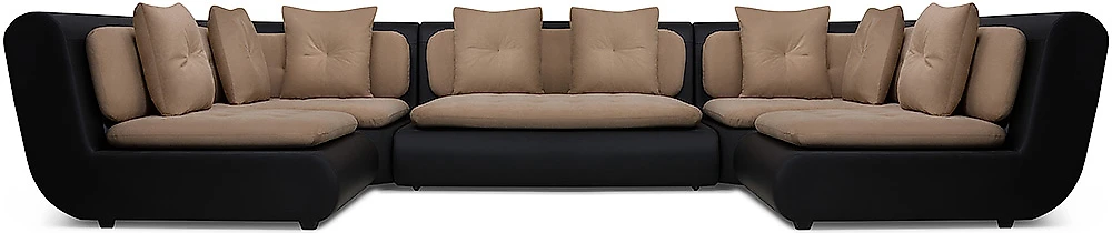 Модульный диван с оттоманкой  Кормак-4 Плюш Латте