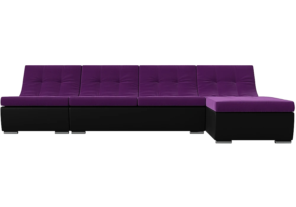 Угловой диван фиолетовый Монреаль Фиолет