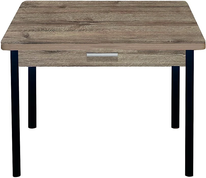 Обеденный стол  Симпл с ящиком Веллингтон-Черный раскладной