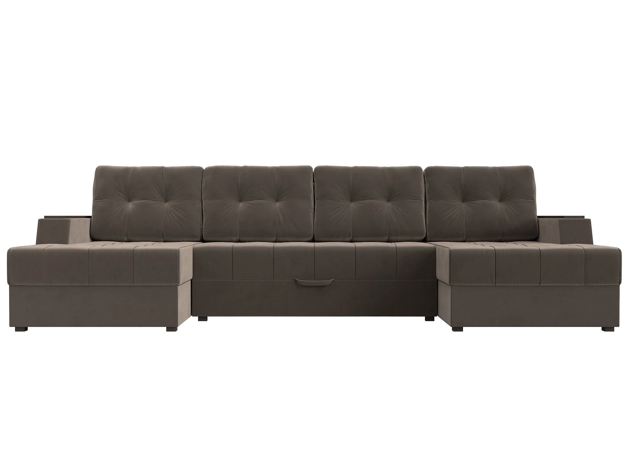 Модульный диван с оттоманкой  Эмир-П Плюш Дизайн 4