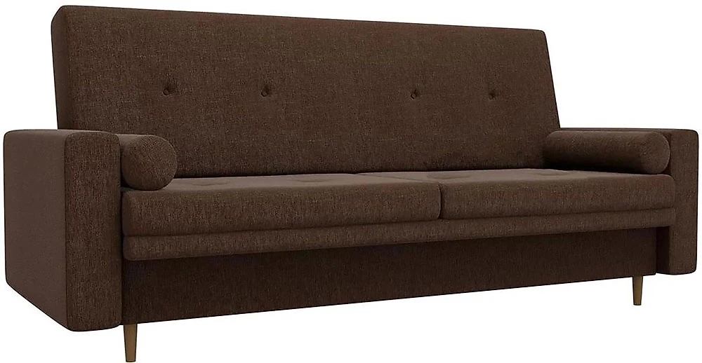 Прямой диван из рогожки Белфаст Браун