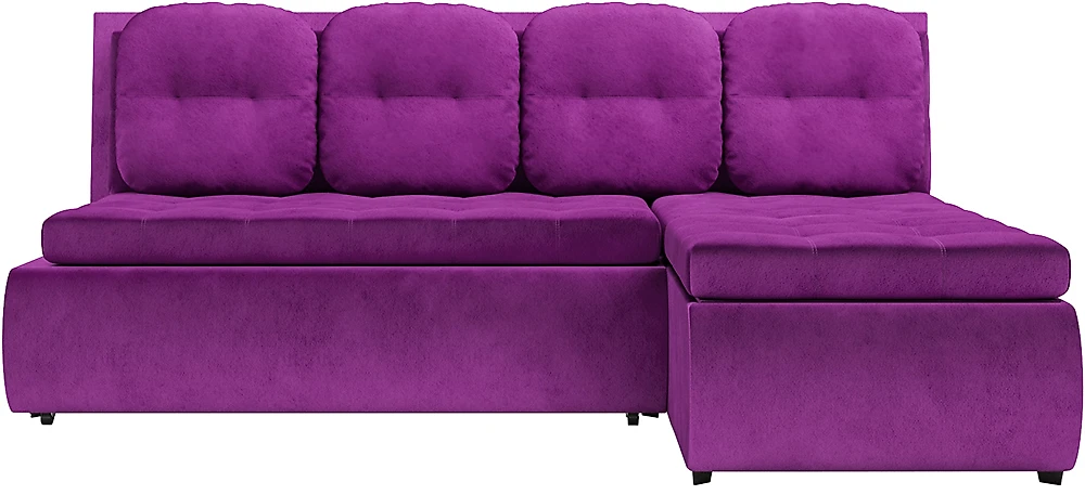 Угловой диван в прихожую Кормак Вельвет Фиолет