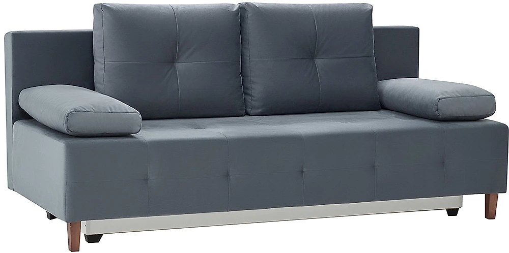 Прямой диван серого цвета Дени Дизайн 3