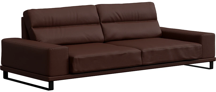 Офисный диван лофт кожаный Рипозо Шоколад
