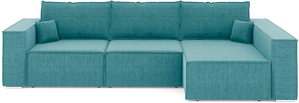 Угловой диван голубой Фостер Лофт Дизайн 1