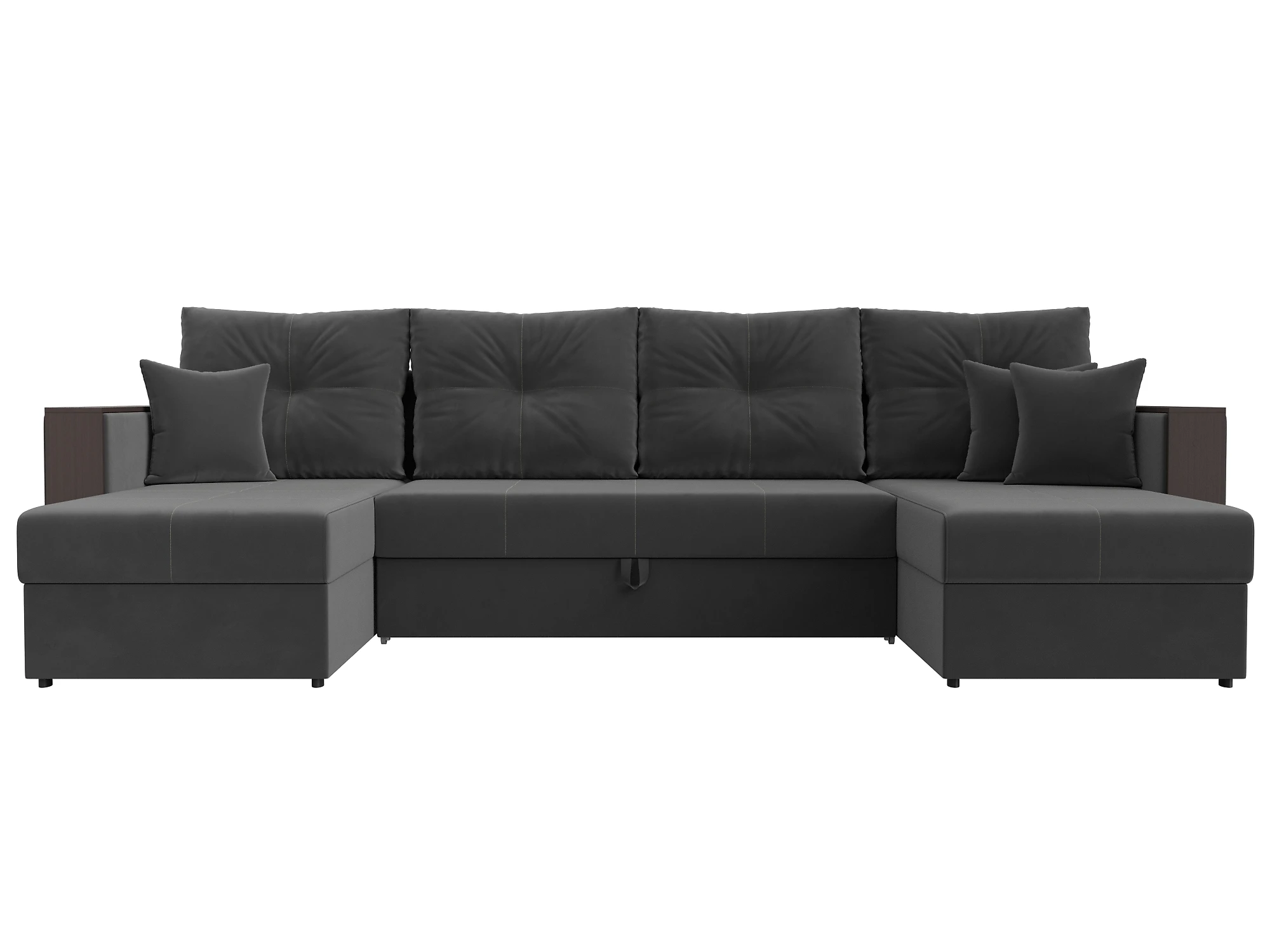 диван из велюра Валенсия-П Плюш Дизайн 6