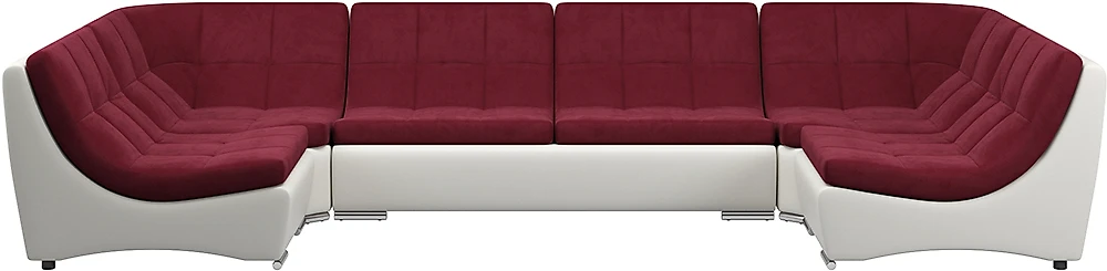 Модульный диван из велюра  Монреаль-3 Марсал