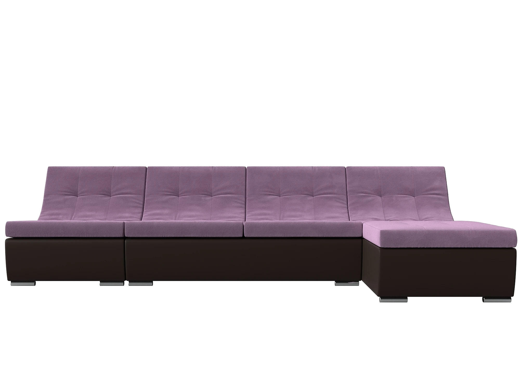 Фиолетовый модульный диван Монреаль Дизайн 8