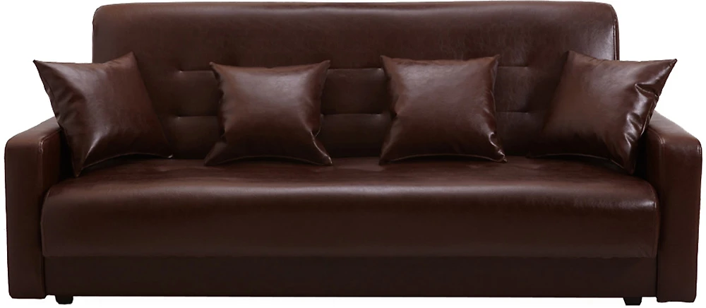 Прямой диван до 10000 рублей Аккорд (Престиж) Браун нераскладной