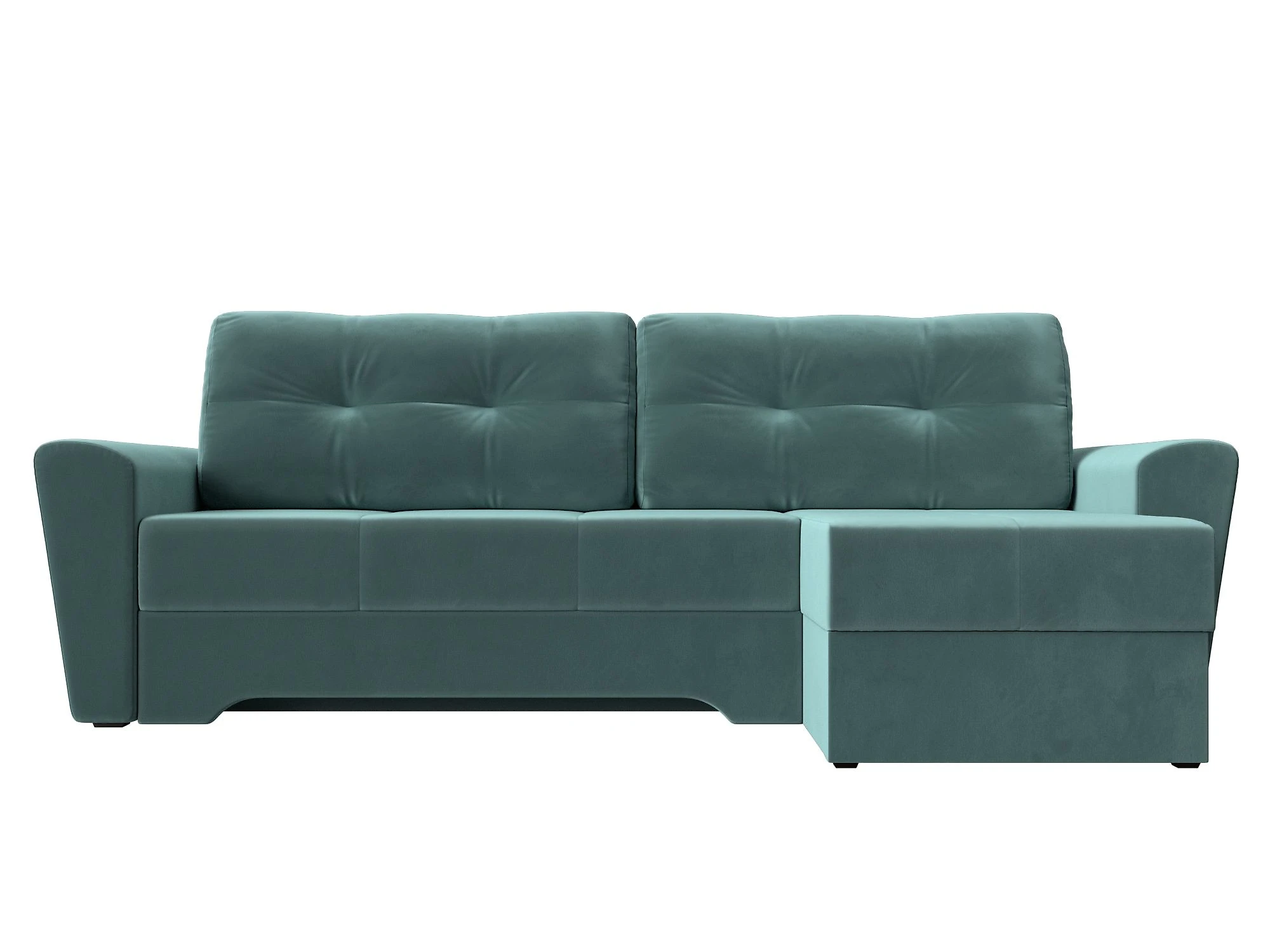 Угловой диван с ящиком для белья Амстердам Плюш Дизайн 2