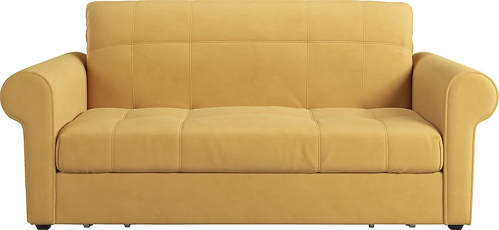 Прямой диван в классическом стиле Гамбург (Загреб) Плюш Мастард
